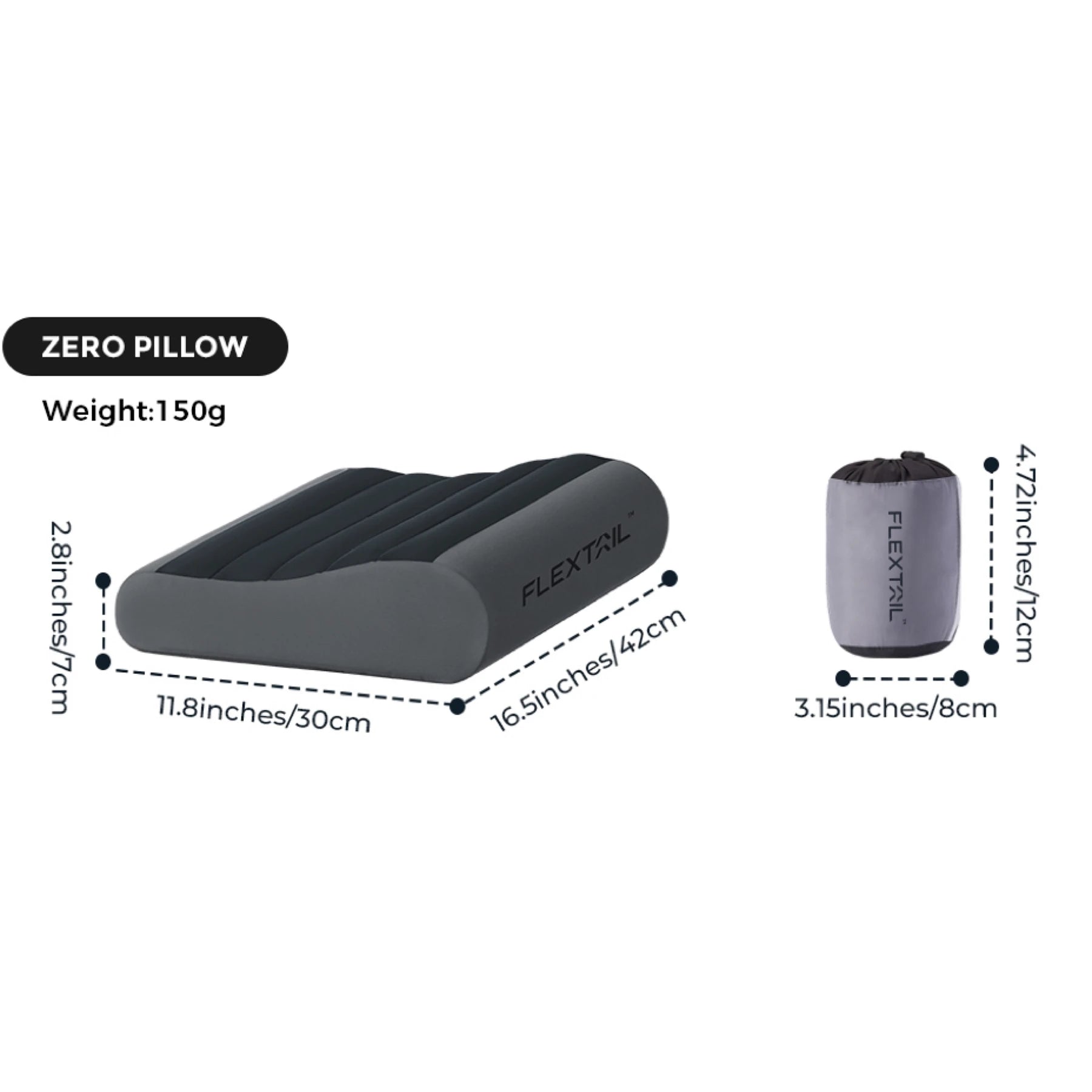 FLEXTAIL Inflatable Camping Pillow
