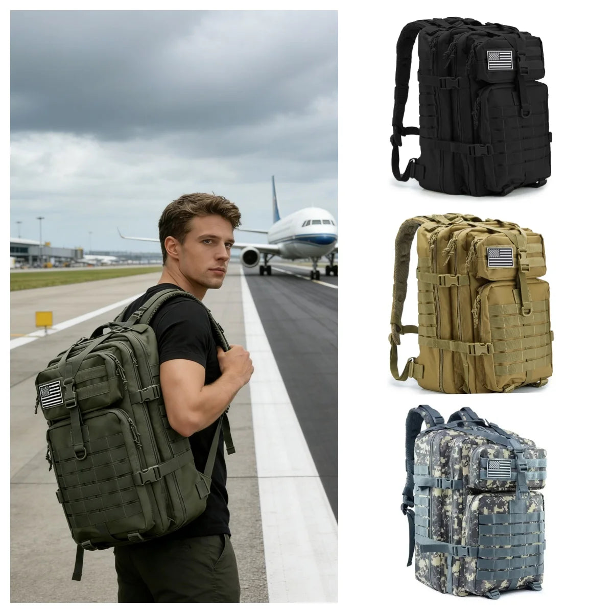 45L Man Tactical Backpacks Traveling