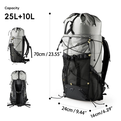 BISINNA Camping Backpack 25+10L