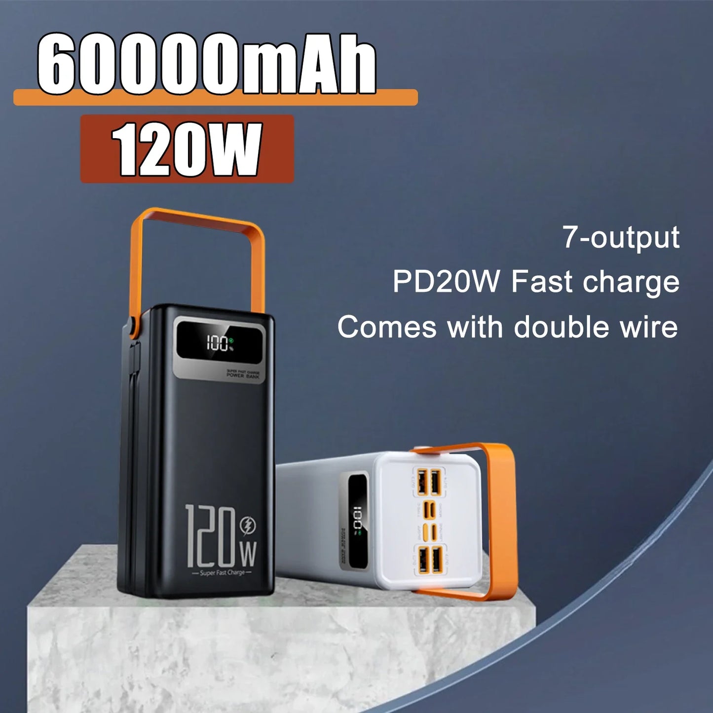 120W 100000mAh Fast Charging Power