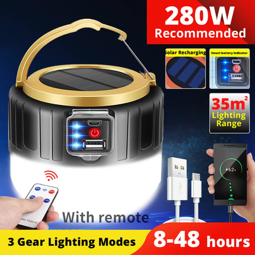 LED Camping Light Waterproof Rechargeable