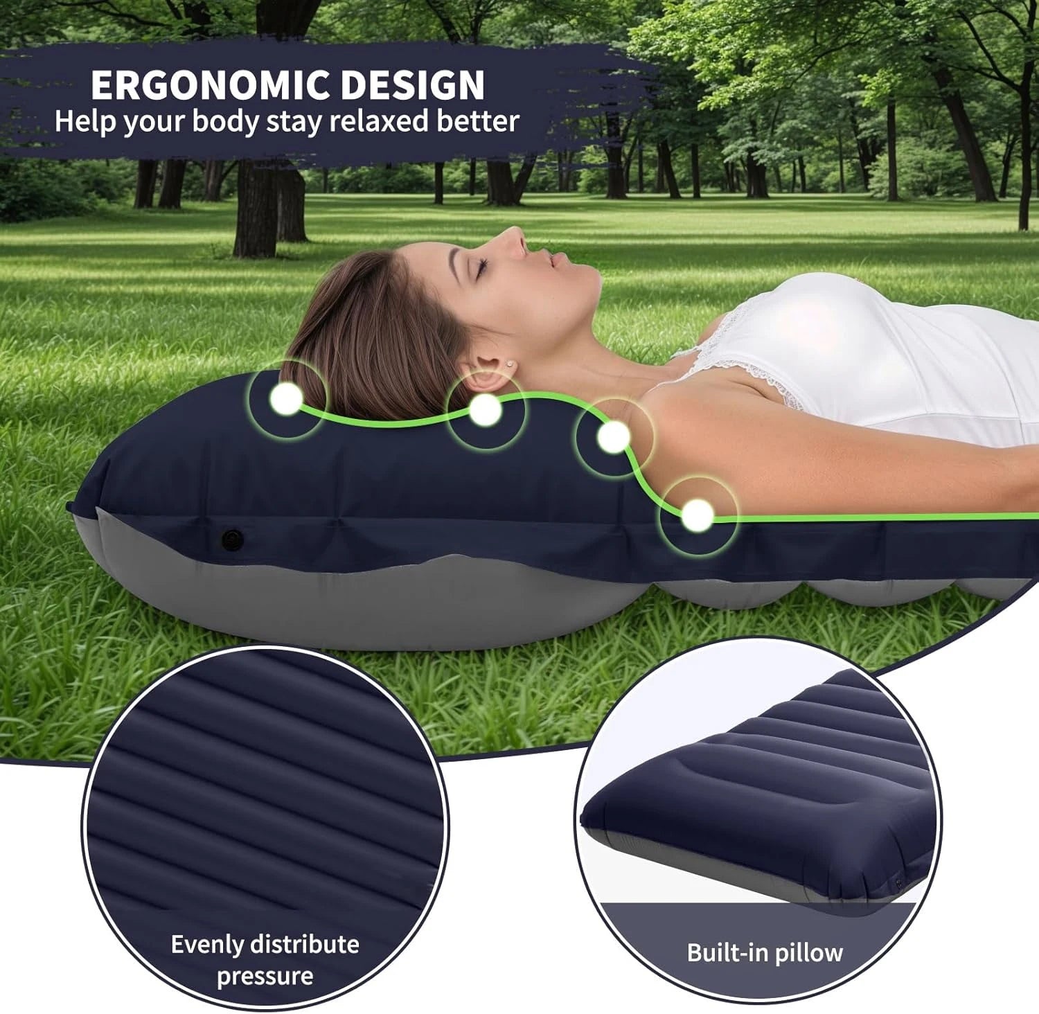 Extra Thick 4 Inch Camping SleepingPad