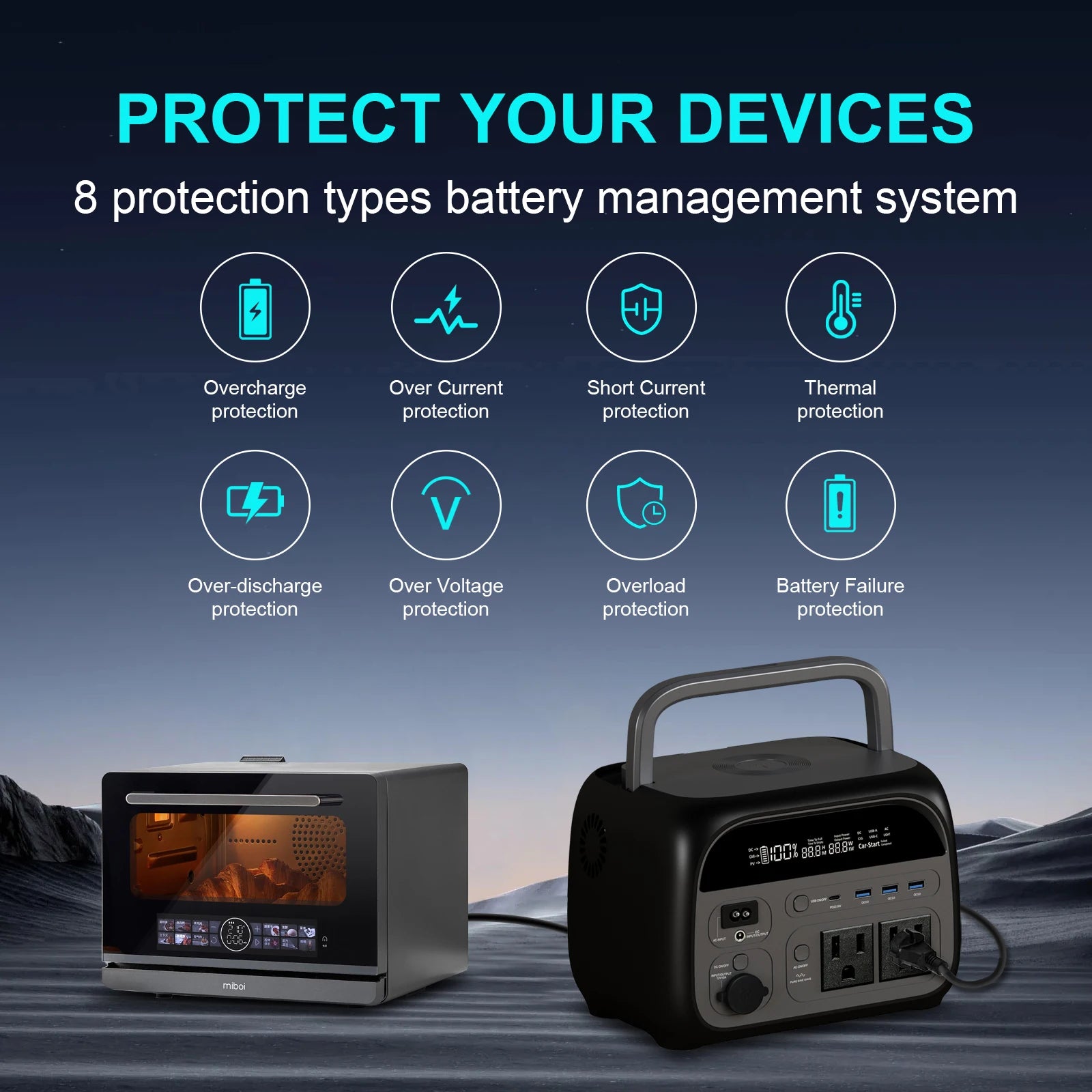 Gaiaray 900W Portable Power Station