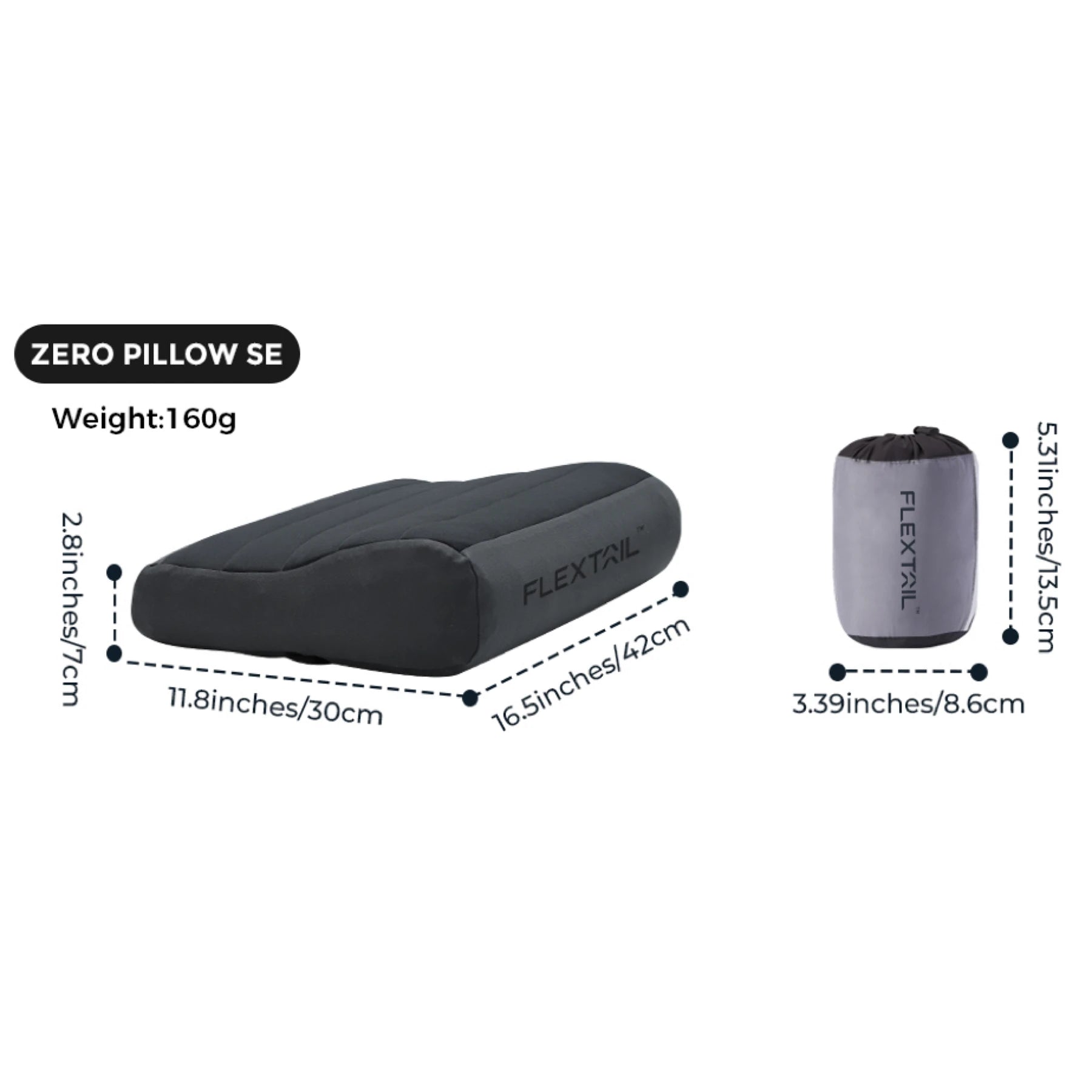 FLEXTAIL Inflatable Camping Pillow