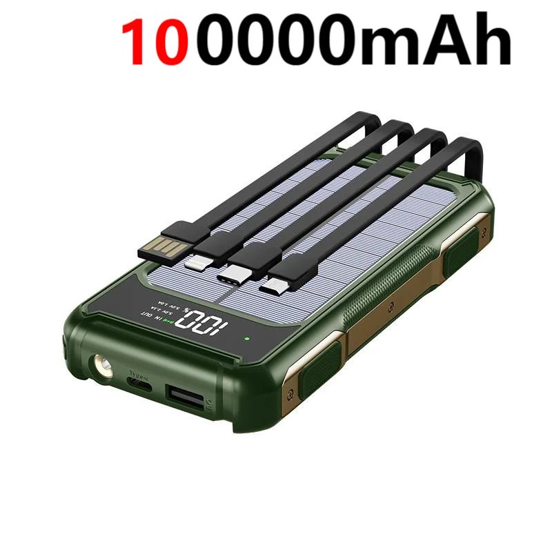 200000mAh 4 in 1 Built in Cables