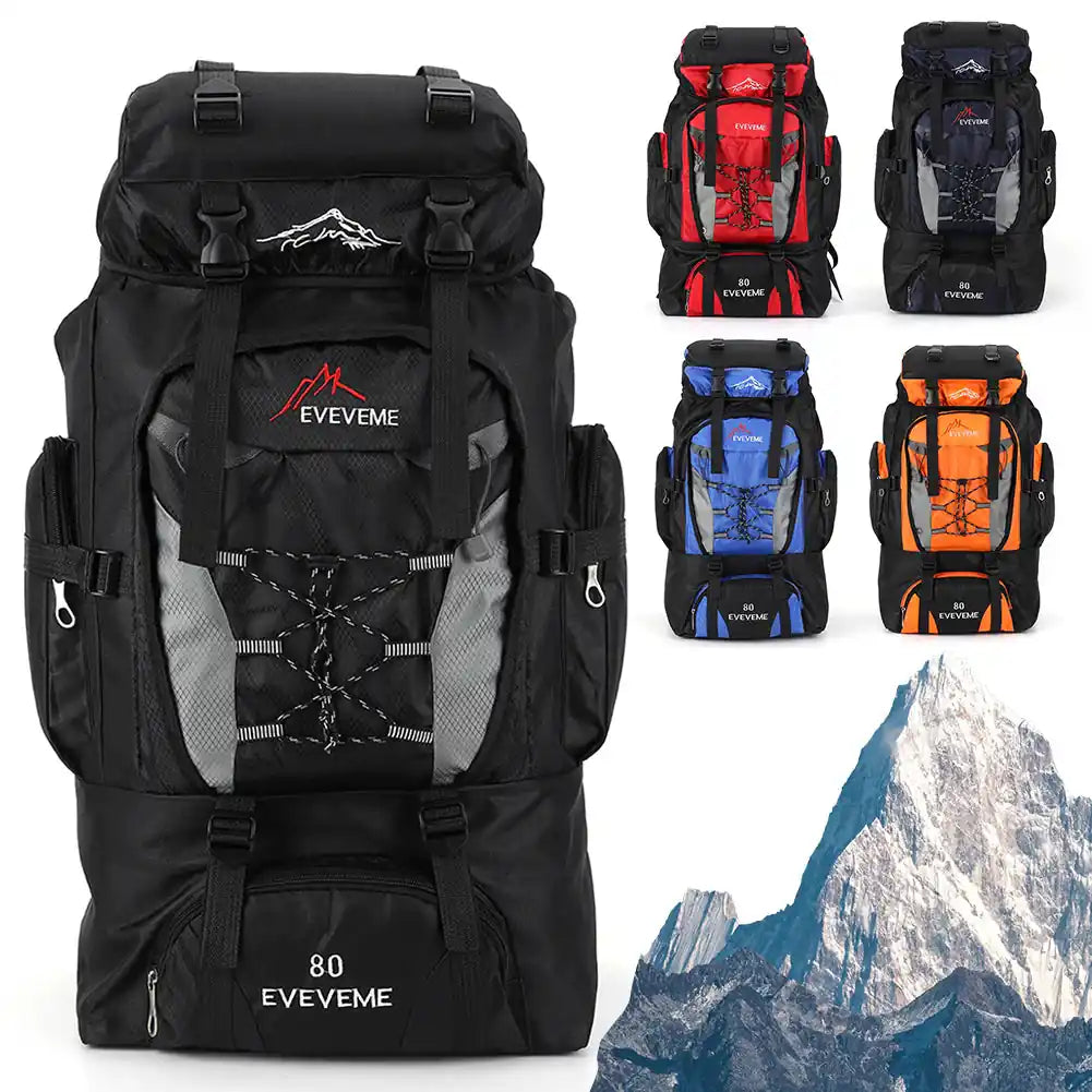 80L Waterproof Hiking Camping