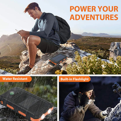 10000mAh Solar Power Bank 4-in-1