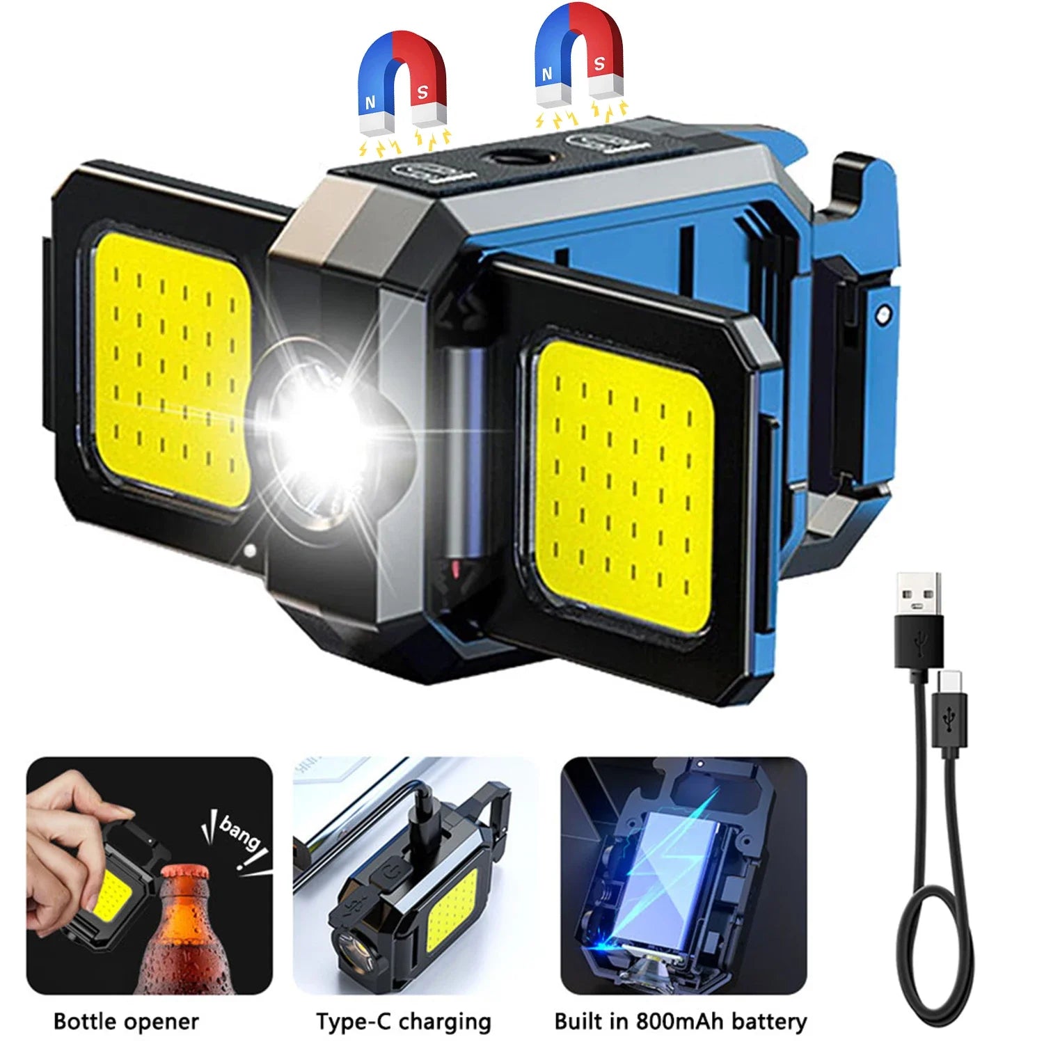 COB LED Working Light Type-C USB