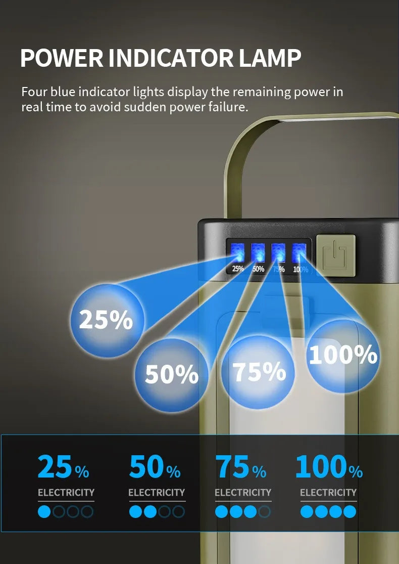 Foldable Camping Light Power Bank